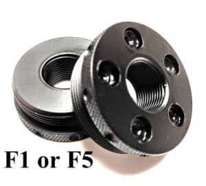 D Sized Aluminum Flat Threaded Solvent Trap Adapters