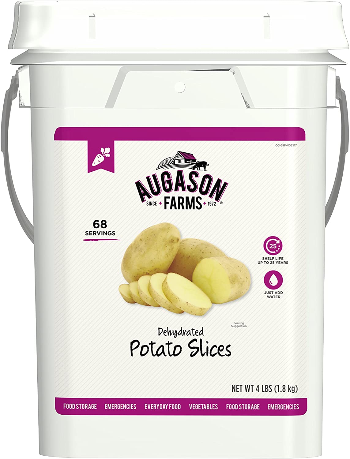 Augason Farms Dehydrated Potato Slices Bucket