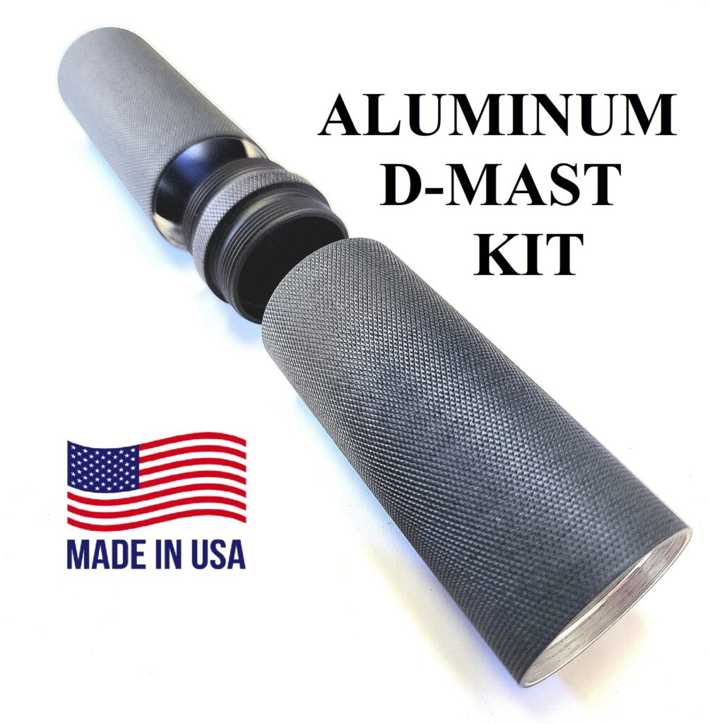 “D” Sized Aluminum Coupled 3.5″ Flashlight, Solvent Trap Coupled Tube Unit (THE MAST)