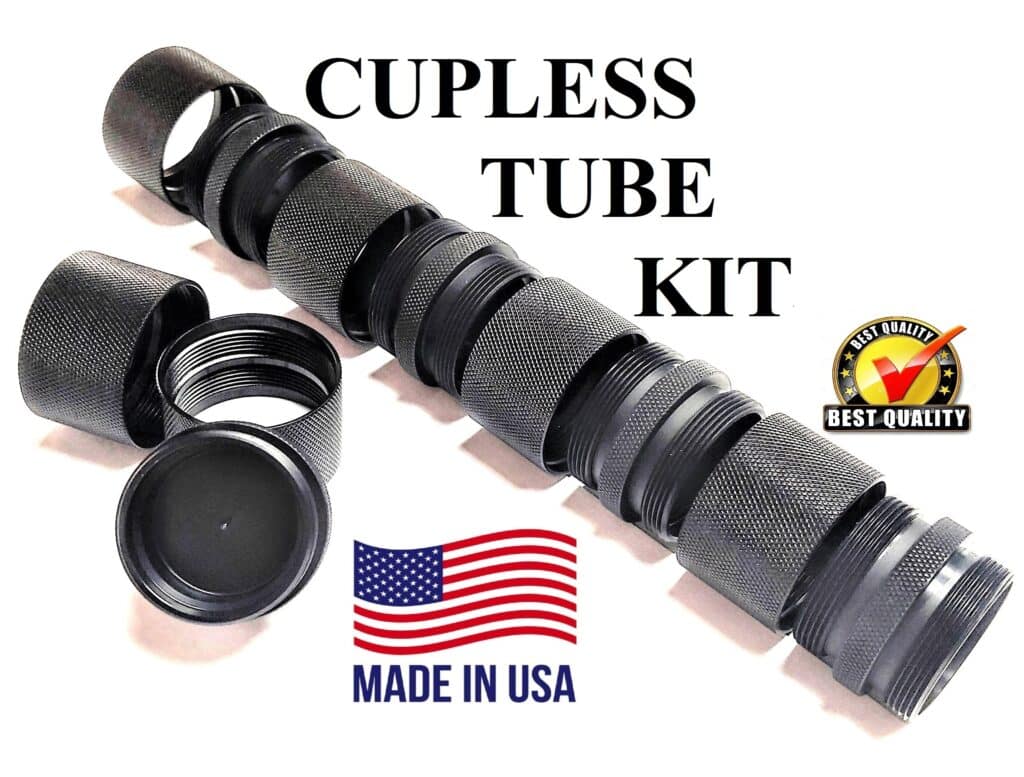 D Sized Aluminum Cupless Solvent Trap Kit BAT with (6) 1" tubes and (5) Couplers