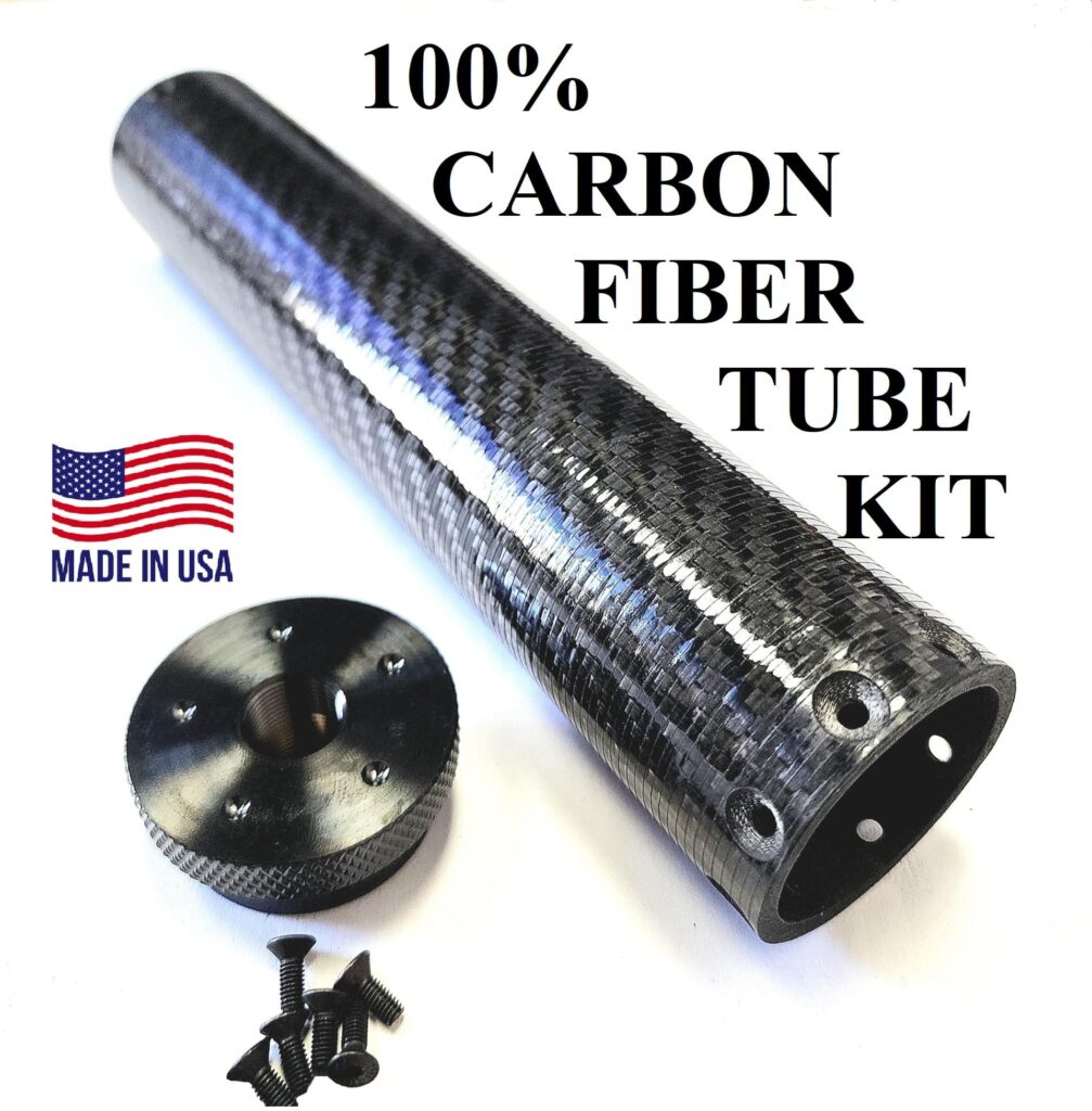 *ALL NEW* 9 Layer Cross Pattern 100% Carbon Fiber Solvent Trap Tube
