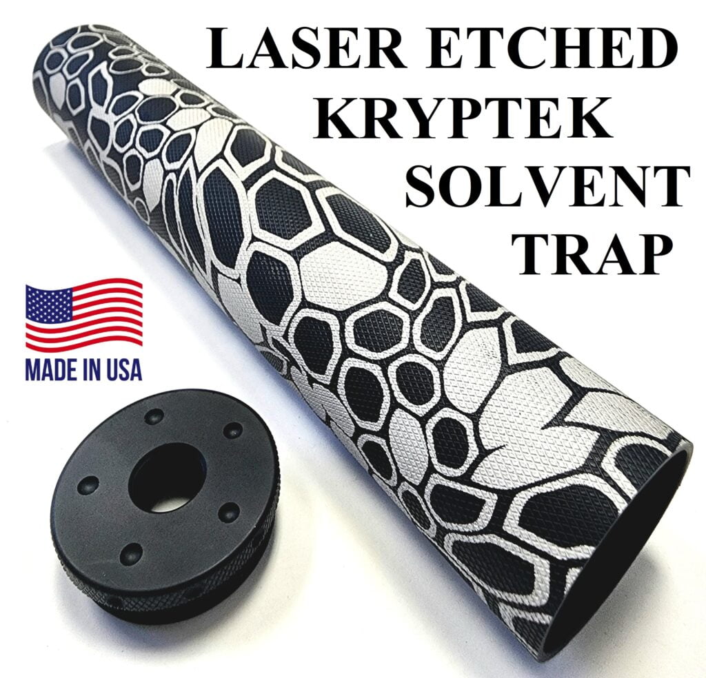 Laser Etched Kryptec Solvent Trap