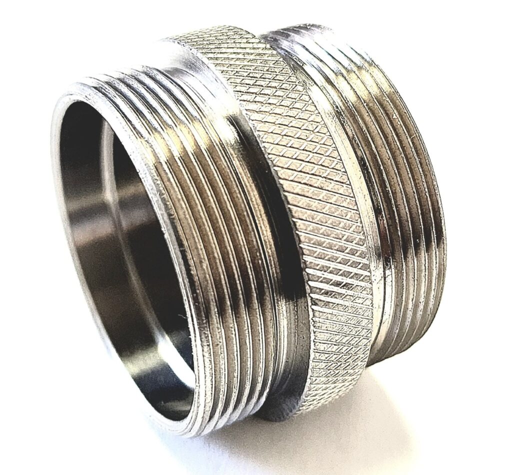 "D" Sized Titanium Solvent Trap Kit Coupler FOR CUPLESS KIT